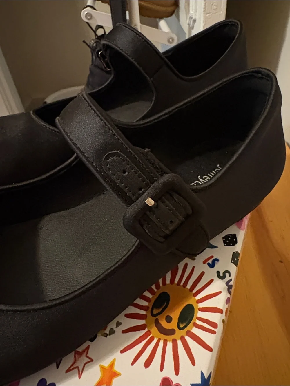 Jeffrey Campbell Black Satin Ballet Flats W9